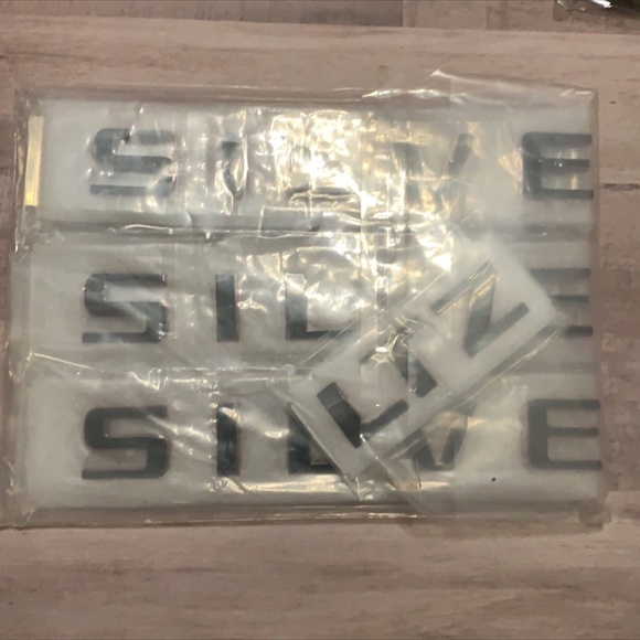 2021-2019 OEM 3 Pack Silverado LTZ Emblems 3D Letters Badges Replacement Redline - Picture 6 of 6